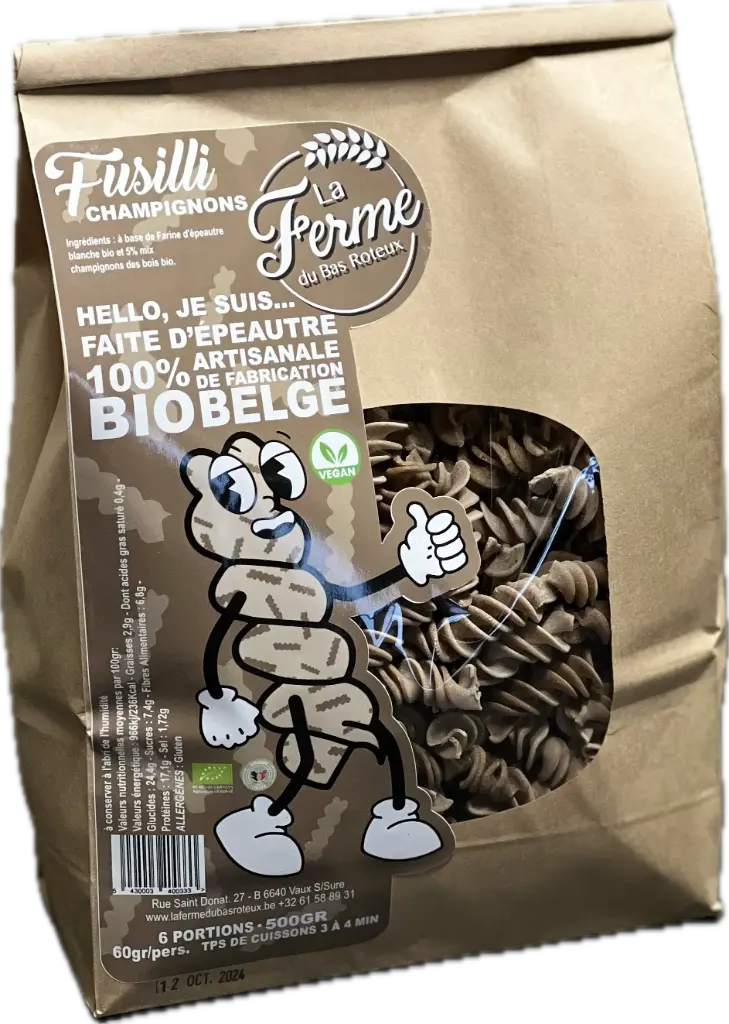 FUSILLI CHAMPIGNONS 500gr