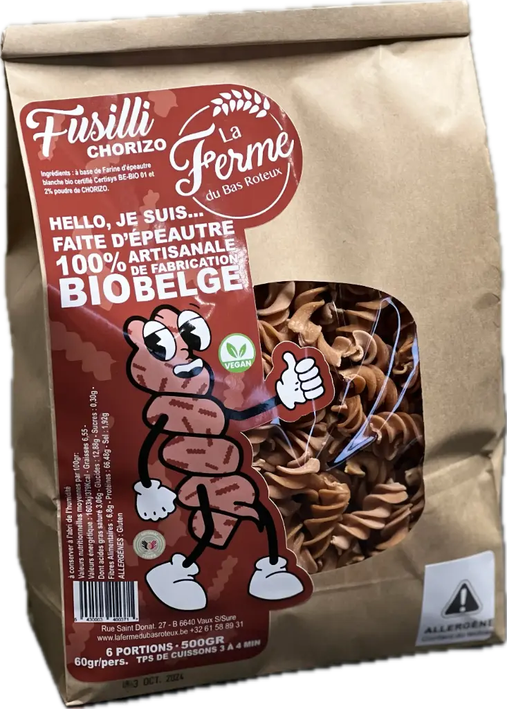 FUSILLI CHORIZO 500gr